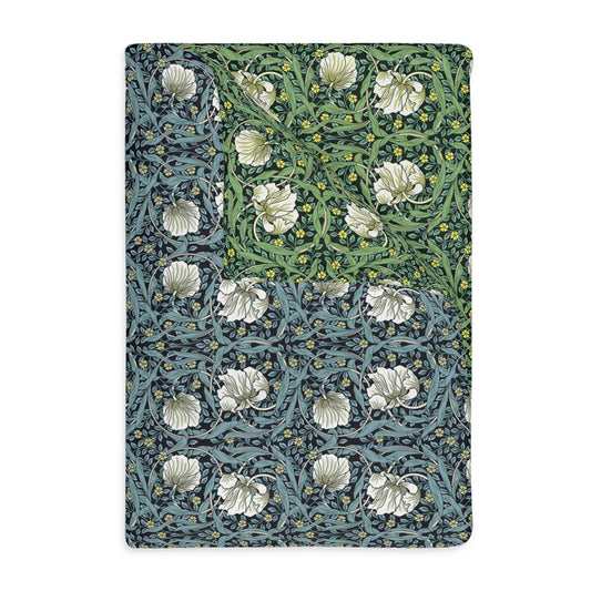 william-morris-co-luxury-velveteen-minky-blanket-two-sided-print-pimpernel-collection-slate-green-1