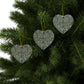 Ceramic Christmas Ornaments inspired by William Morris - Melsetter Collection (Evergreen Teal) - Double Sided Print: 1pc, 3pcs, 5pcs, 10pcs