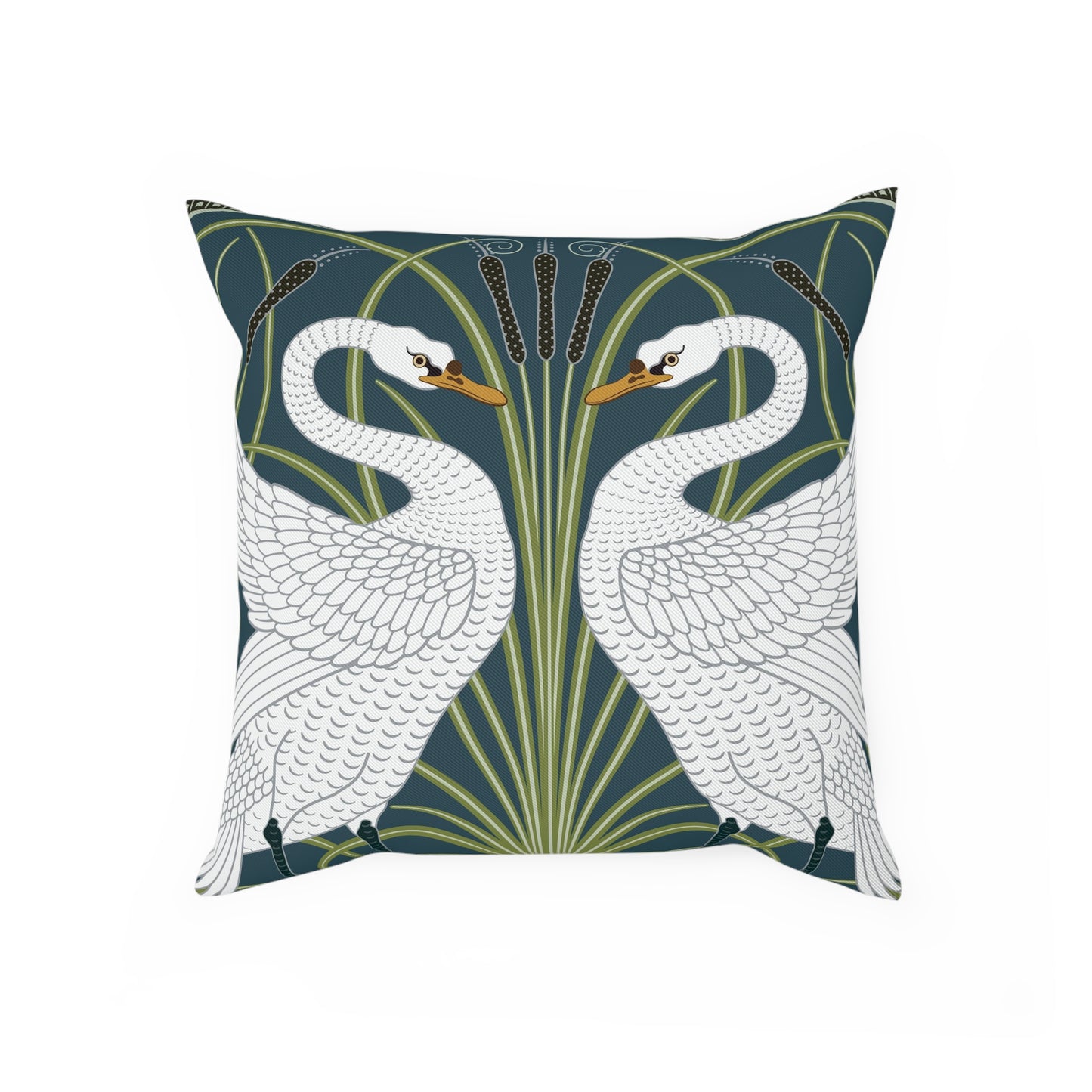 Cotton Drill Cushion inspired by William Morris -