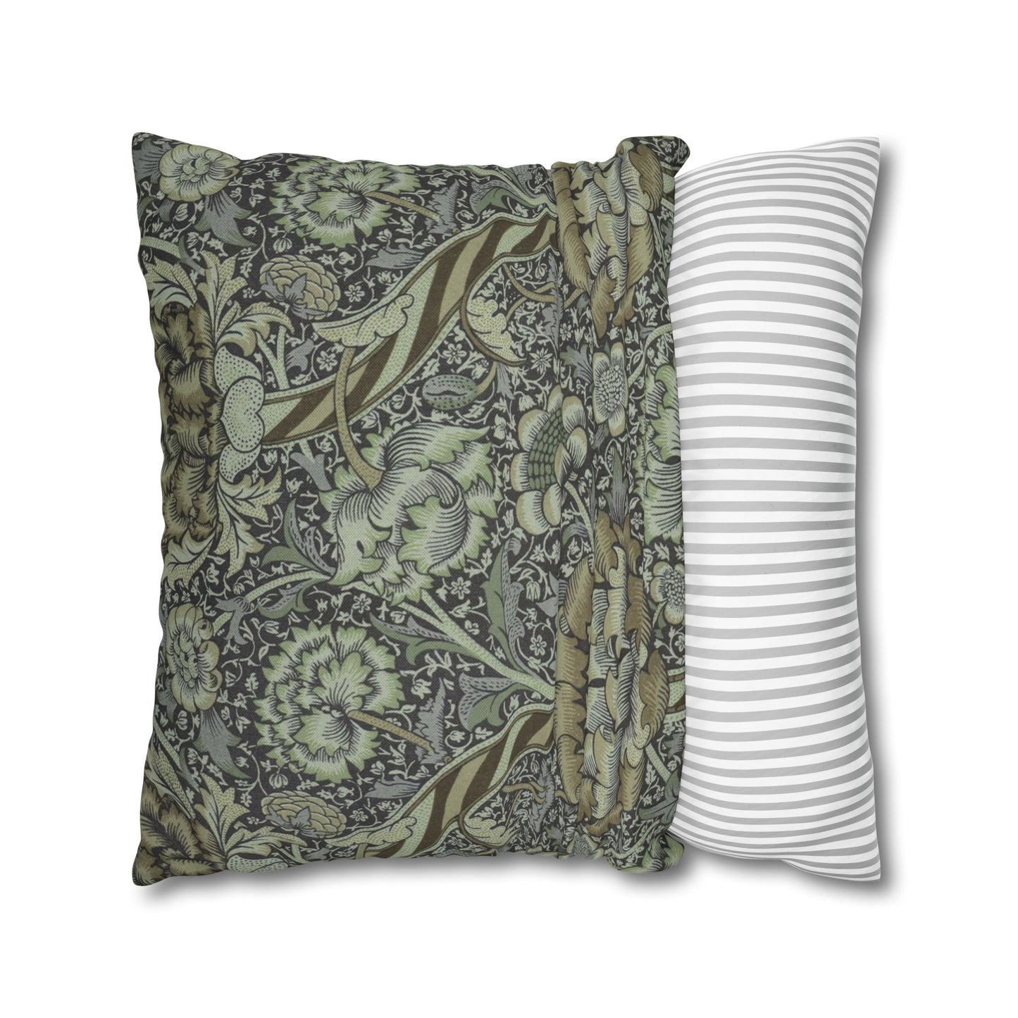 Cushion Cover inspired by William Morris - Wandle Collection (Grey)