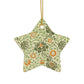 Ceramic Christmas Ornaments inspired by William Morris - Grafton Collection - Double Sided Print: 1pc, 3pcs, 5pcs, 10pcs