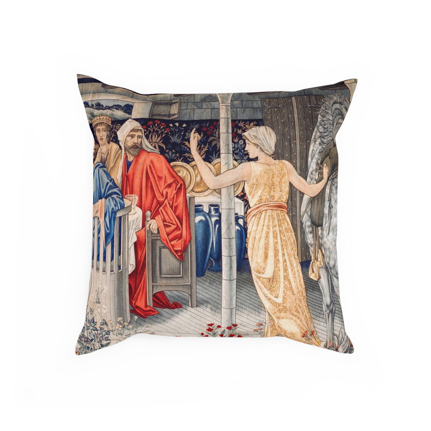 William Morris & Co Cushion and Cover- Holy Grail Collection (Feast)