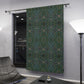 Blackout Window Curtain inspired by William Morris (1 Piece) - Violet & Columbine Collection (Green)