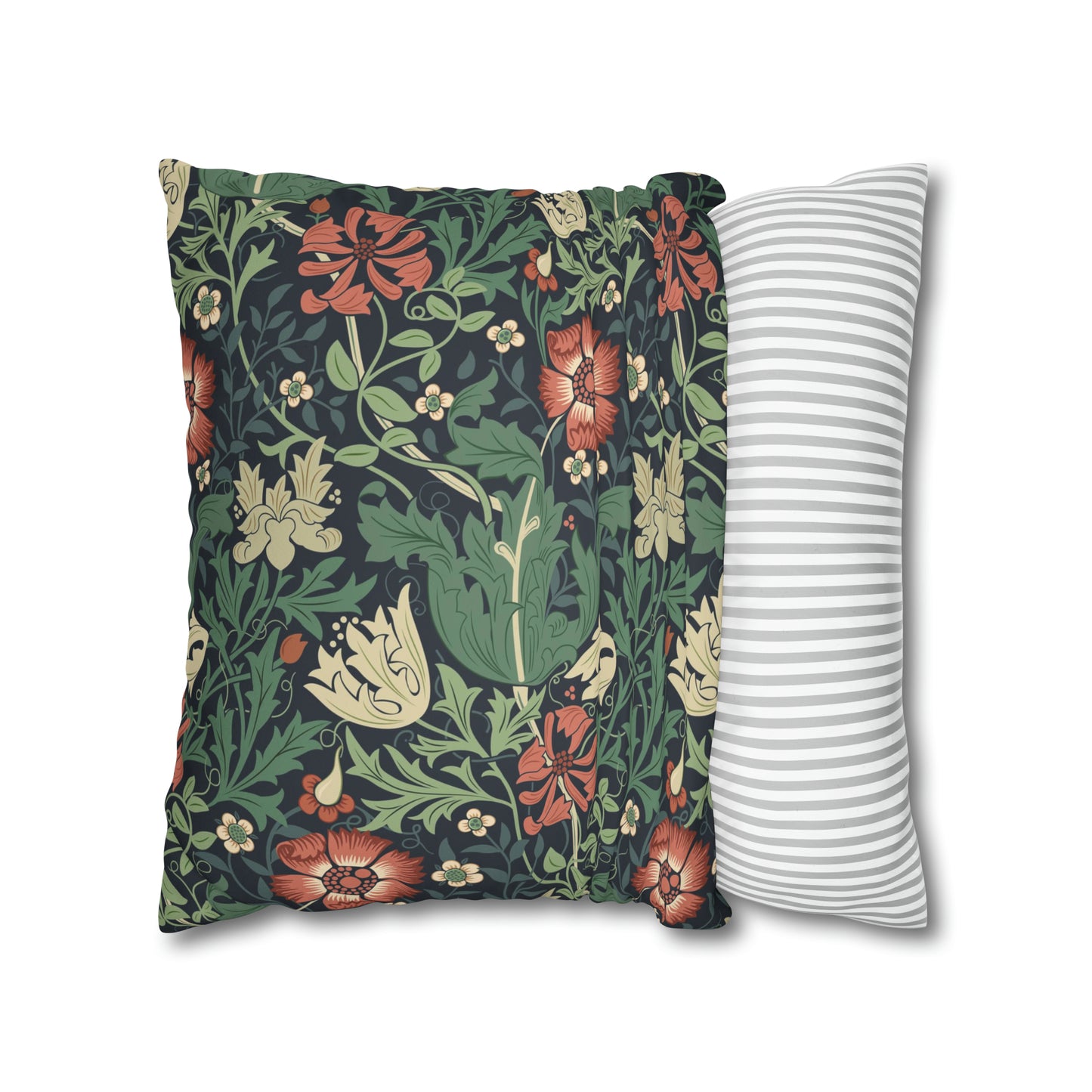 Faux Suede Cushion Cover inspired by William Morris - Compton Collection (Hill Cottage)