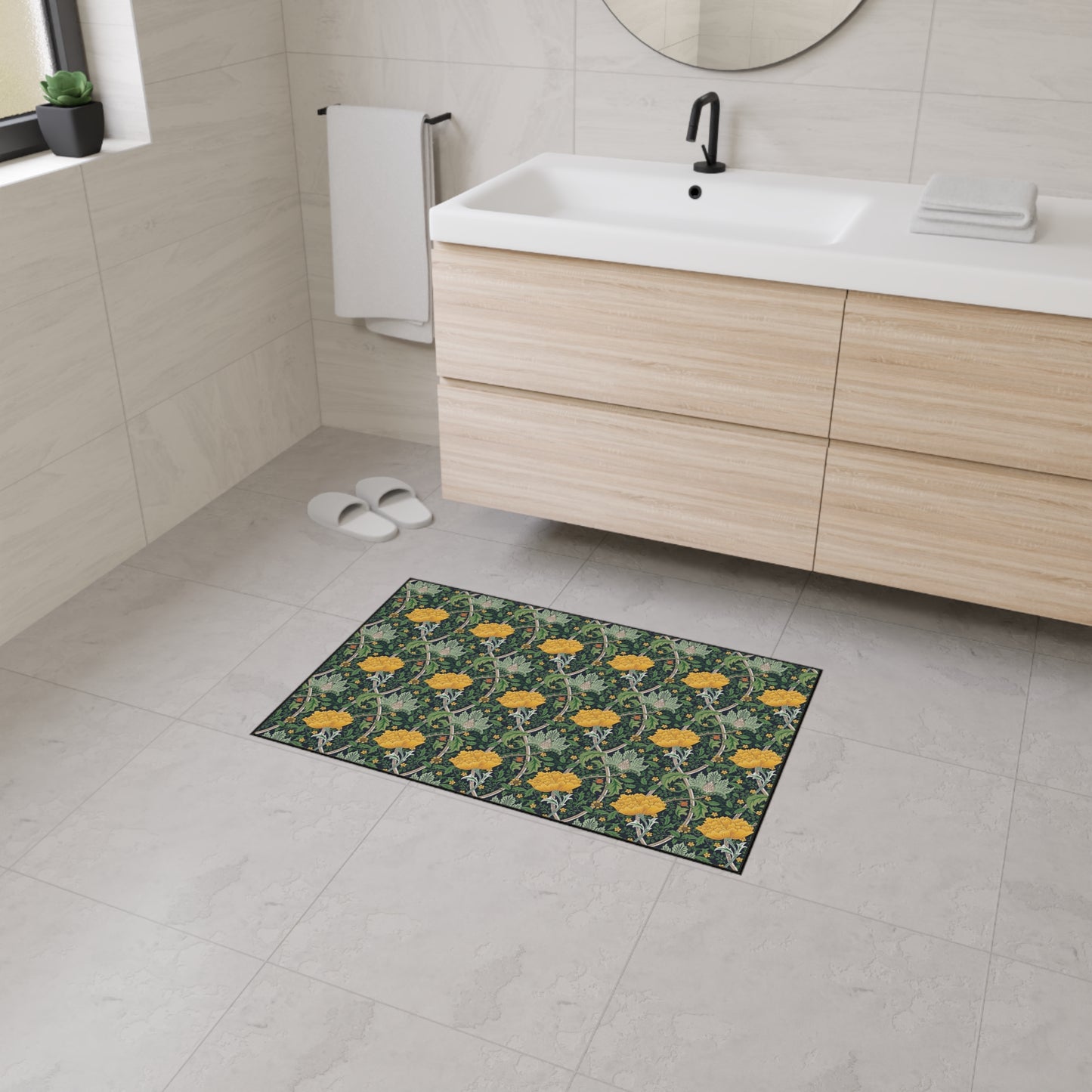 Heavy Duty Floor Mat inspired by William Morris -