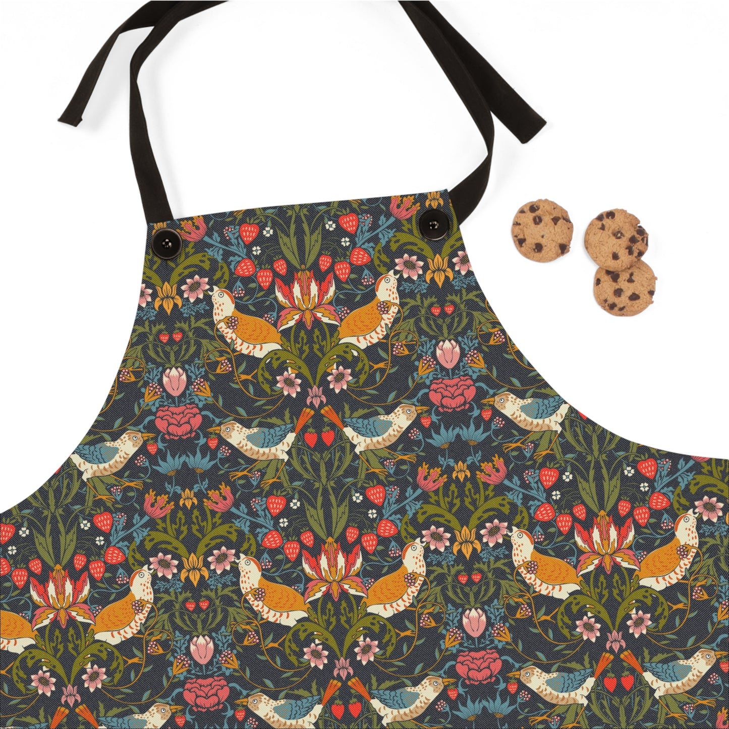 kitchen-apron-by-william-morris-strawberry-thief-collection-ebony-3