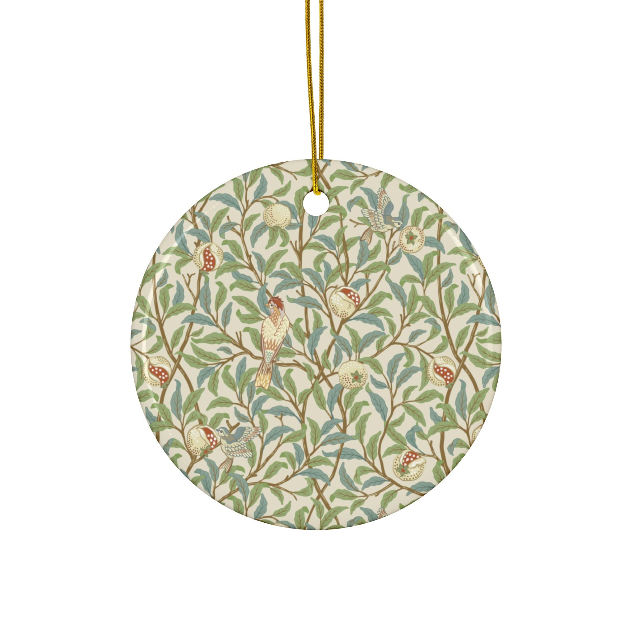 The World of Ornament　William Morris Christmas Ornaments William Morris - Bird & Pomegranate (Parchment