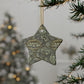 Ceramic Christmas Ornaments inspired by William Morris - Wandle Collection (Grey) - Double Sided Print: 1pc, 3pcs, 5pcs, 10pcs