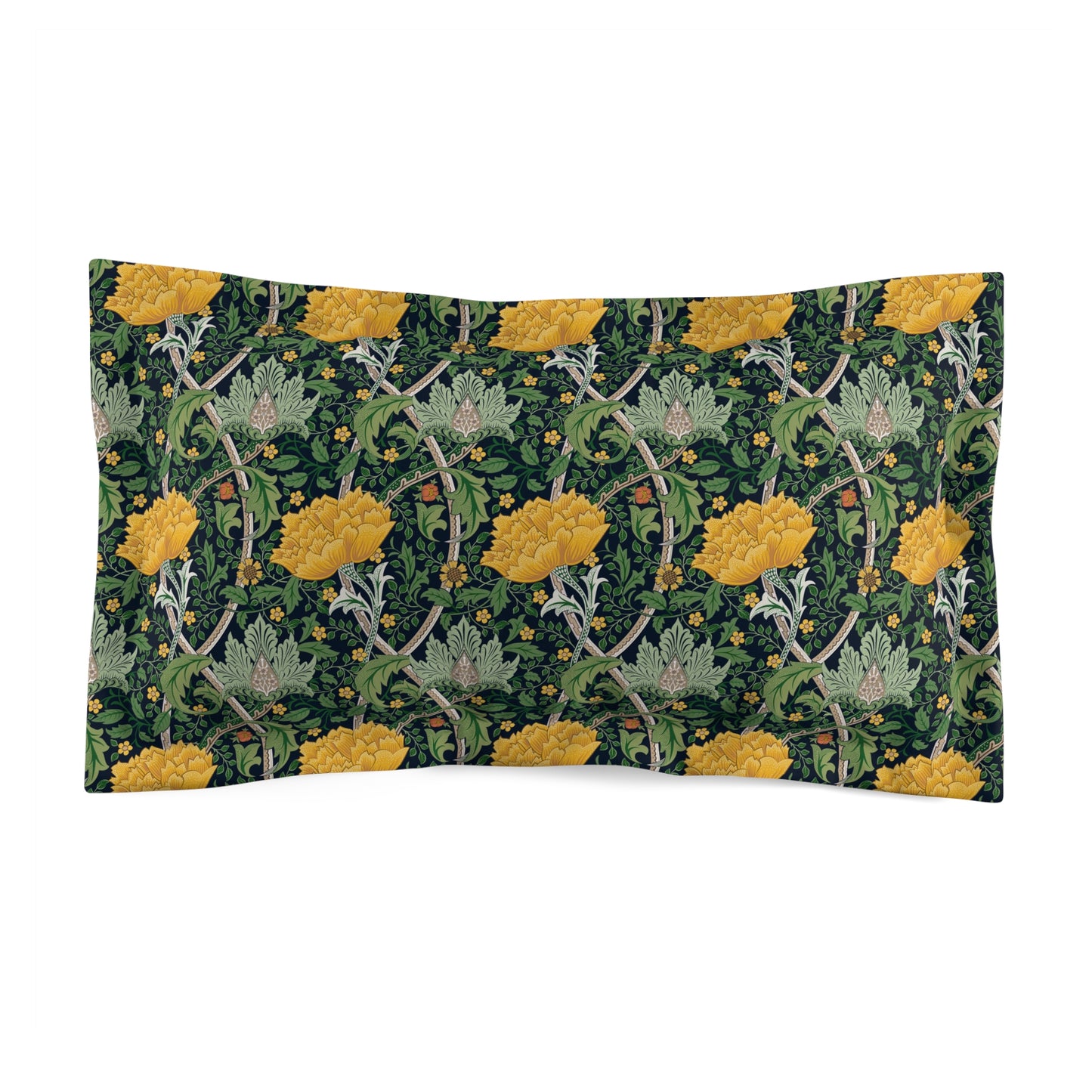 william-morris-co-microfibre-pillow-sham-chrysanthemum-collection-yellow-1