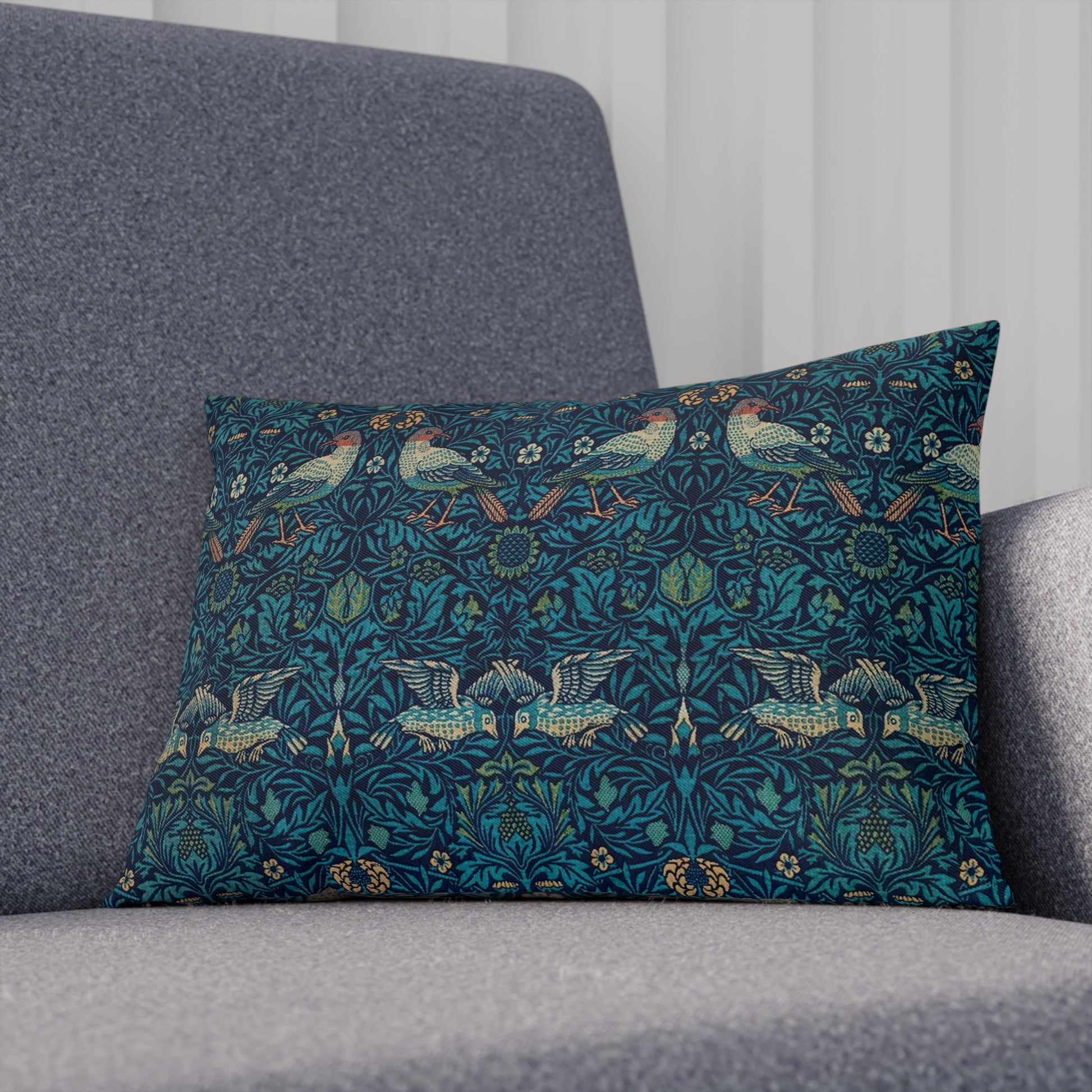 william-morris-cushion-and-cushion-cover-blue-bird-tapestry-collection-16