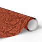 Christmas Wrapping Paper inspired by William Morris - Acorn & Oak Leaves Collection (Rust)