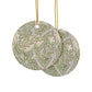 Ceramic Christmas Ornaments inspired by William Morris - Windrush Collection (Brook) - Double Sided Print: 1pc, 3pcs, 5pcs, 10pcs