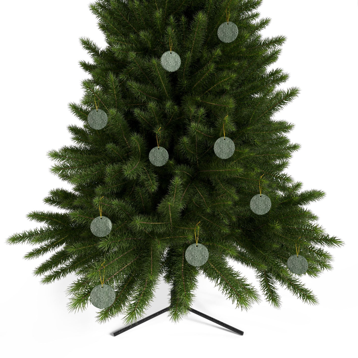 Ceramic Christmas Ornaments inspired by William Morris - Marigold Collection - Double Sided Print: 1pc, 3pcs, 5pcs, 10pcs