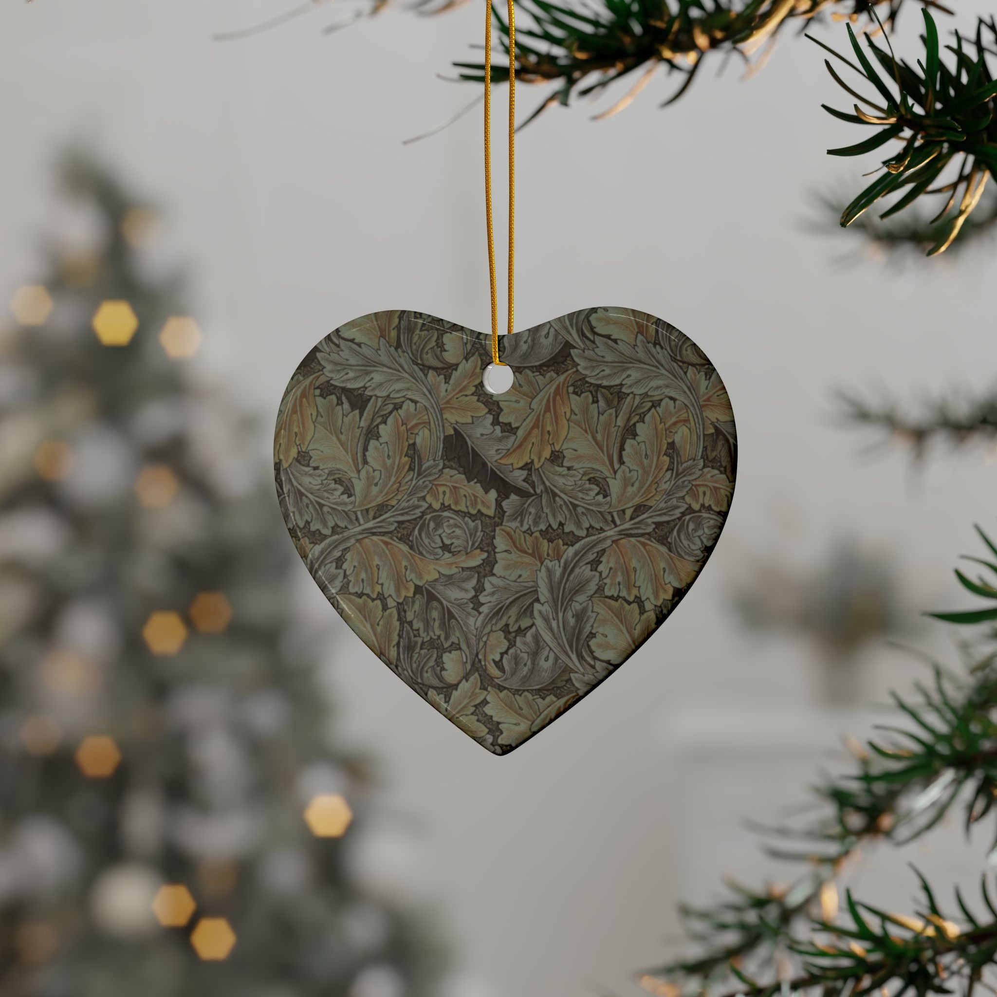 Christmas Ornaments William Morris - Acanthus (Grey) - 1, 3, 5, 10 Christmas Ornaments William Morris - Acanthus (Grey) - 1, 3, 5, 10