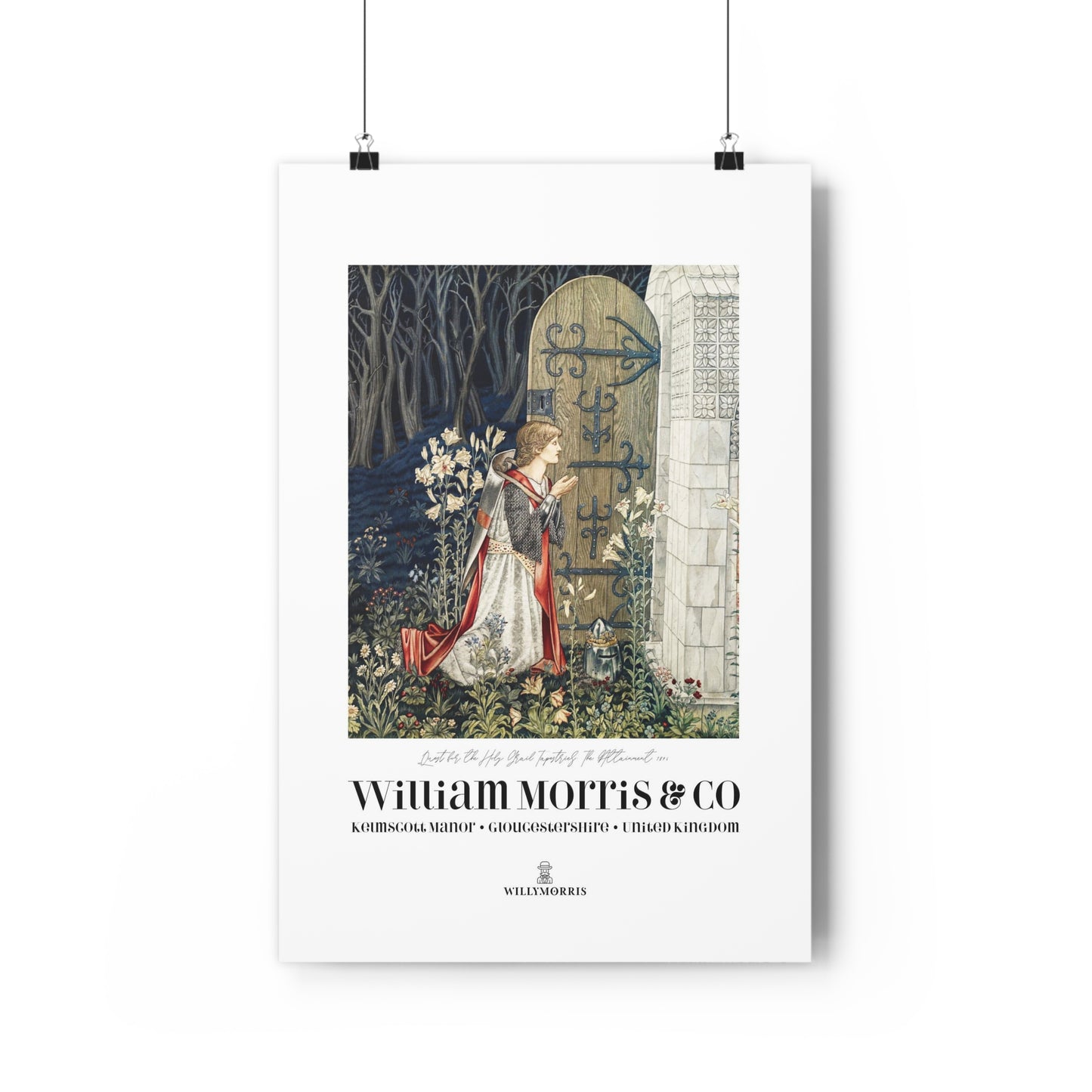 Giclée Art Print inspired by William Morris - Quest for the Holy Grail Collection (Door)