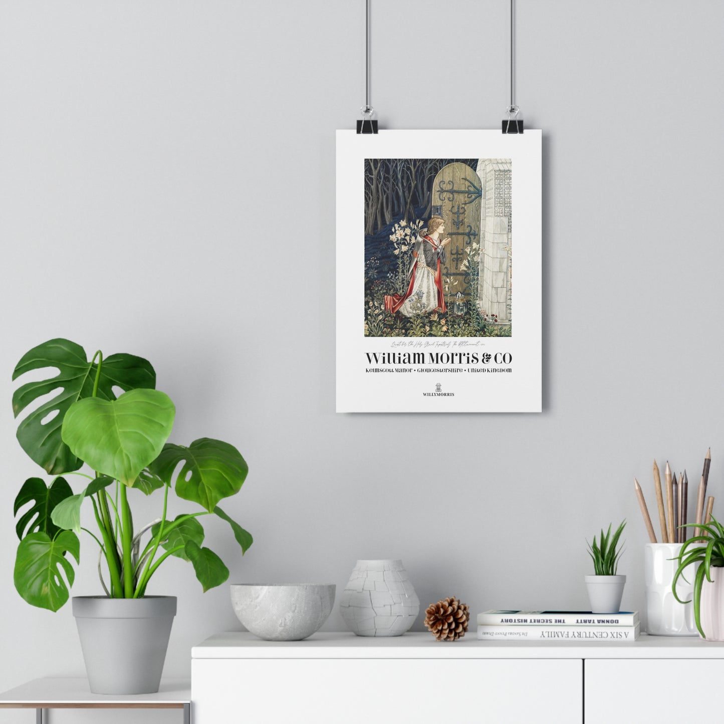 Giclée Art Print inspired by William Morris - Quest for the Holy Grail Collection (Door)