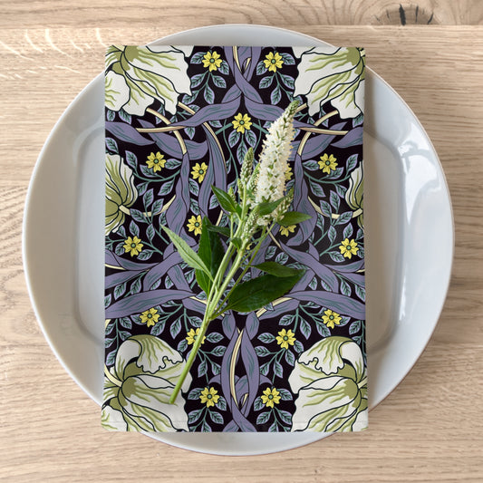 William Morris & Co Table Napkins - Pimpernel Collection (Lavender)