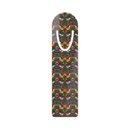 Bookmark inspired by William Morris - Strawberry Thief Collection (Ebony)