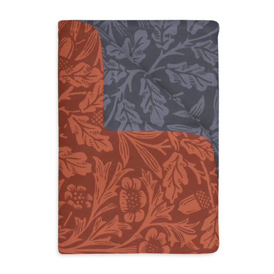 william-morris-co-luxury-velveteen-minky-blanket-two-sided-print-acorns-and-oak-leaves-collection-1