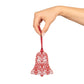 Wooden Christmas Ornaments inspired by William Morris - Brer Rabbit Collection (Red)