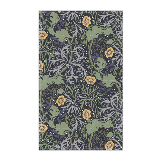 william-morris-co-kitchen-tea-towel-seaweed-collection-yellow-flower-1