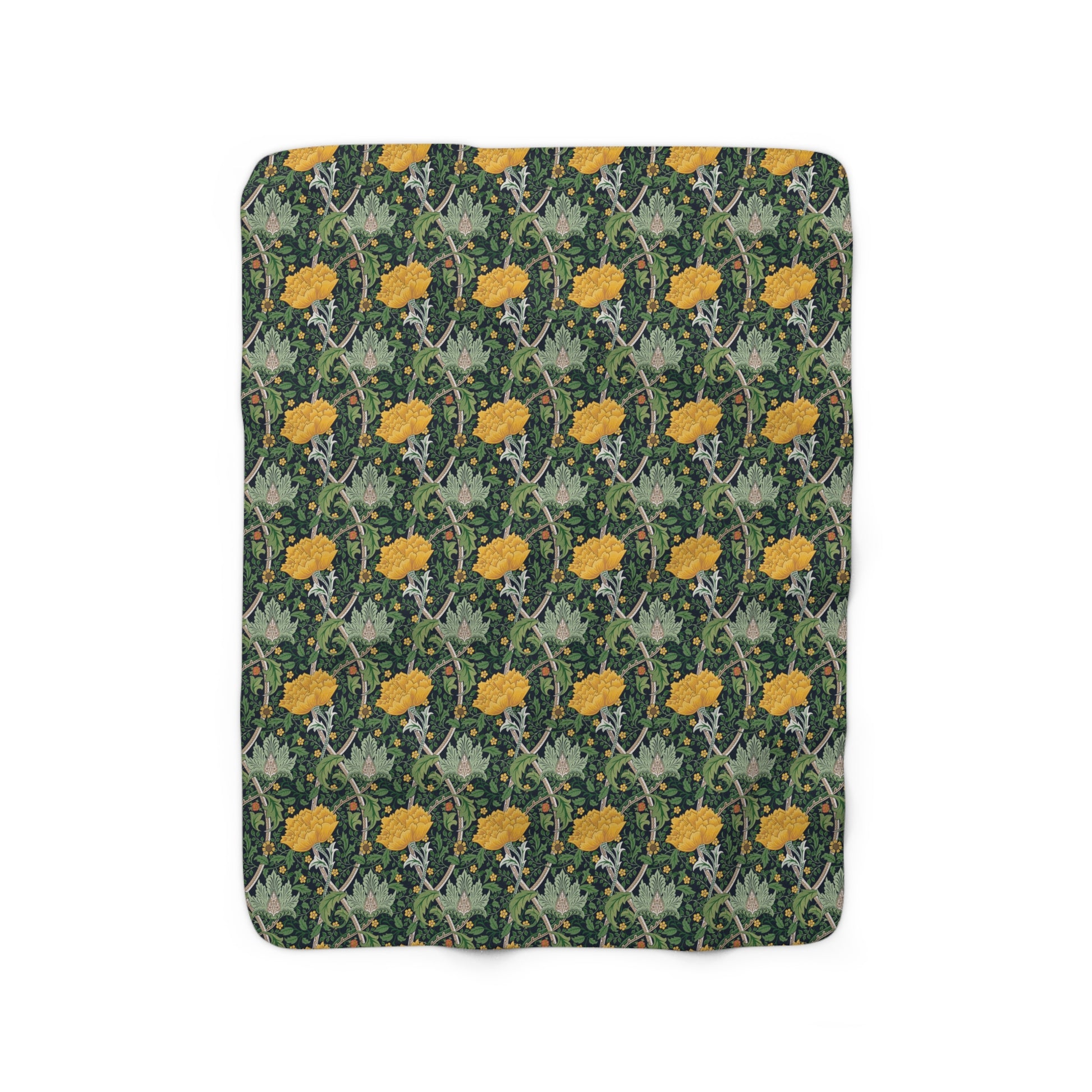 william-morris-co-sherpa-fleece-blanket-chrysanthemum-collection-5
