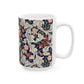 Ceramic Mug inspired by William Morris - Leicester Collection (Royal)