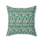 Faux Suede Cushion inspired by William Morris -