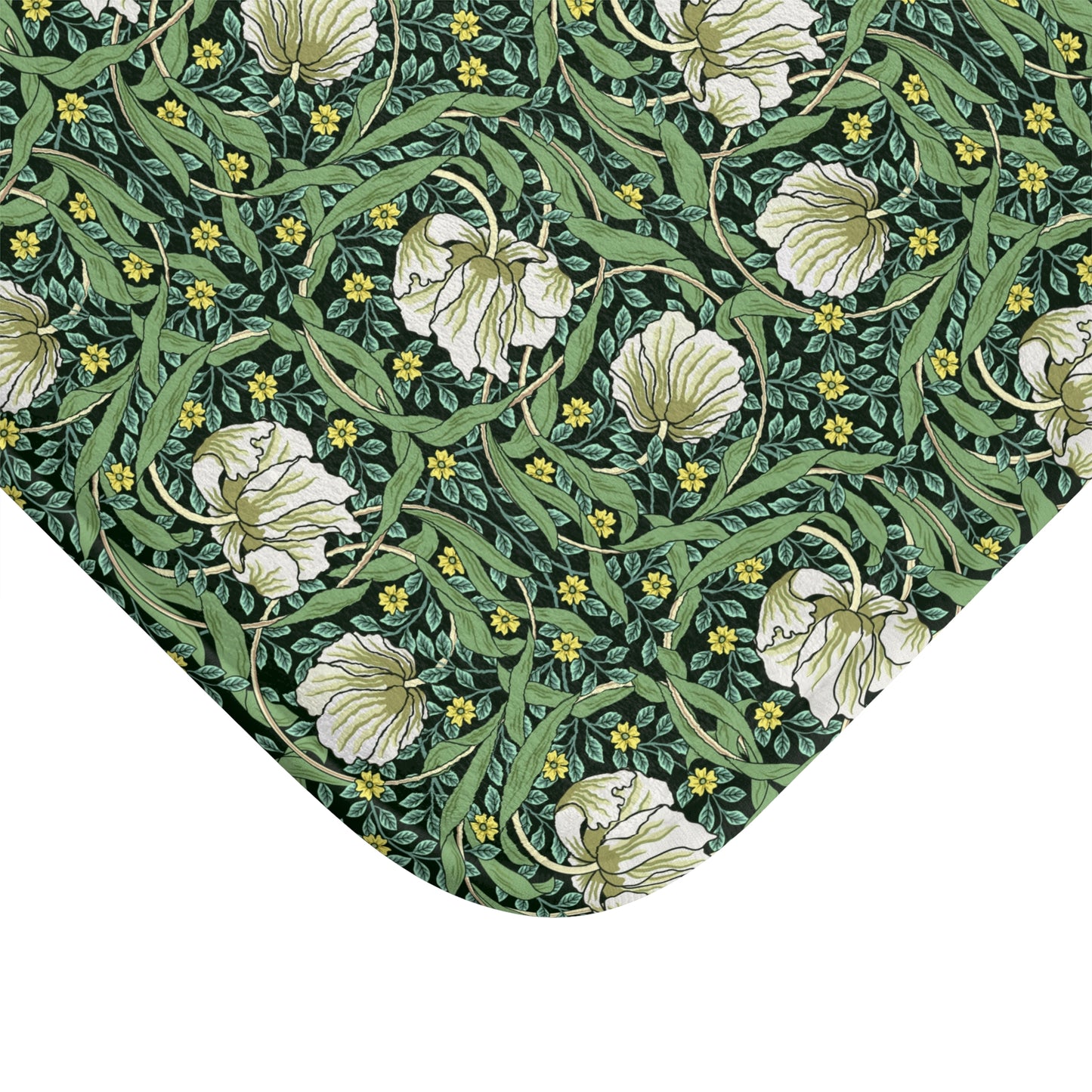 Bath Mat inspired by William Morris - Pimpernel Collection (Green)