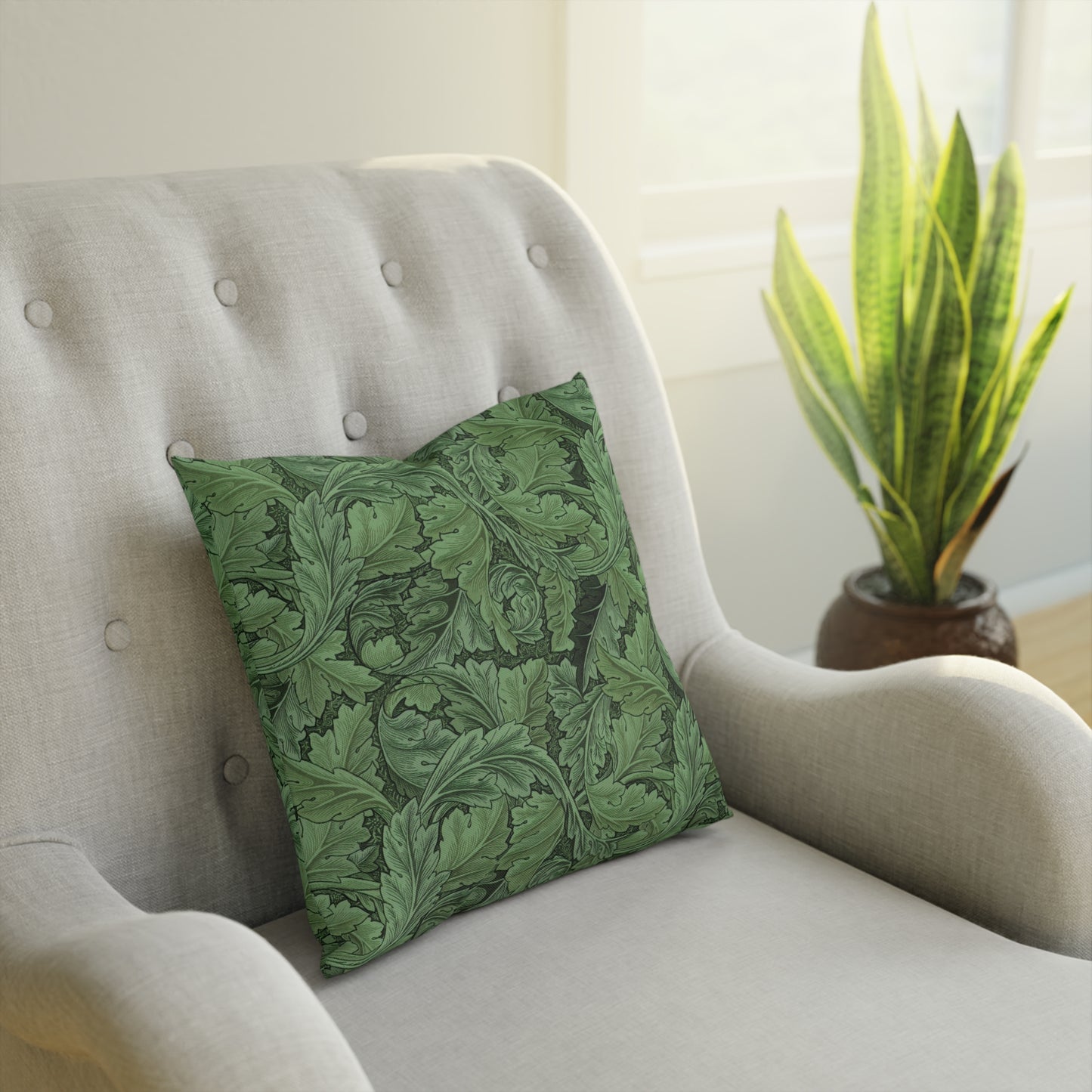 william-morris-co-cotton-drill-cushion-and-cover-acanthus-collection-green-11