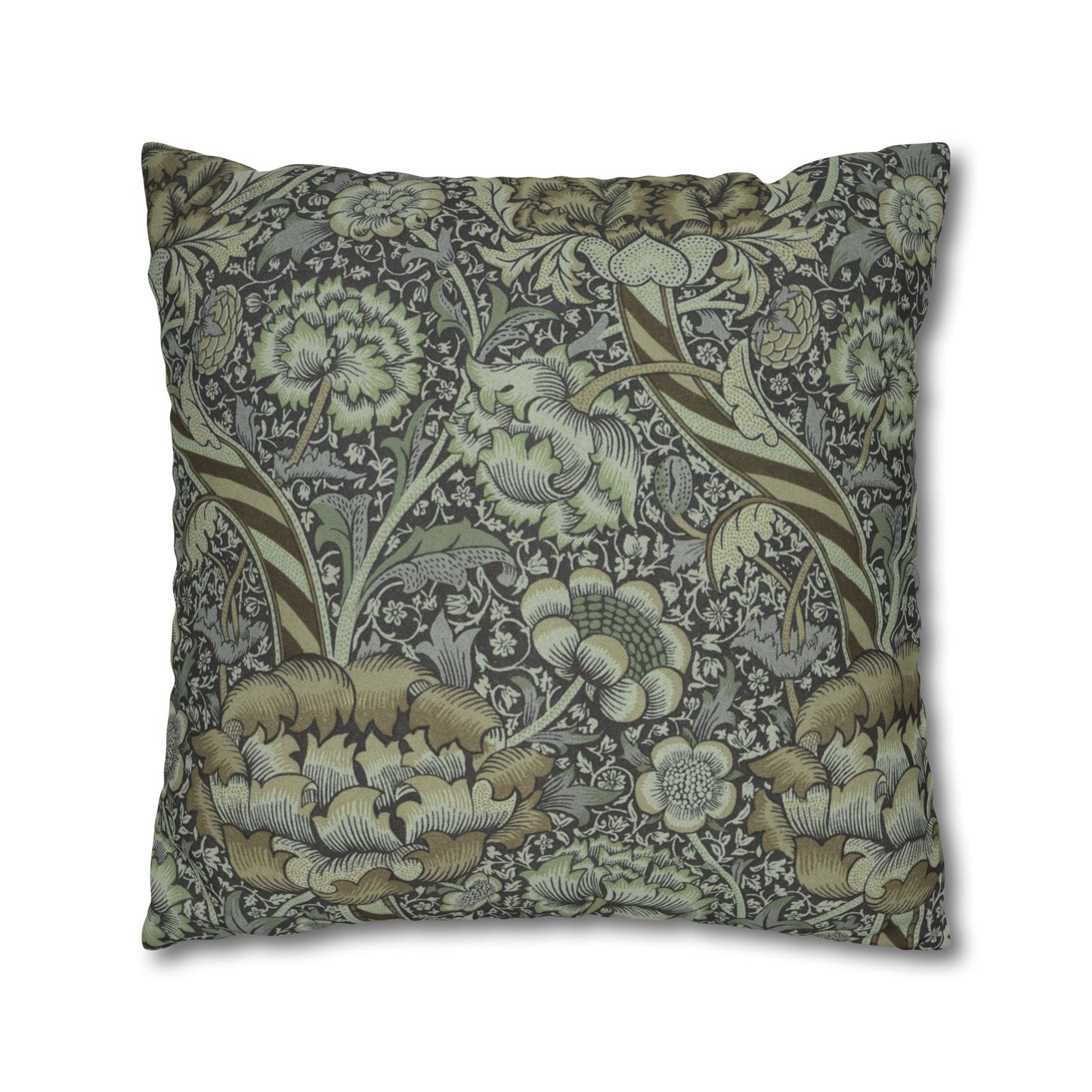 Cushion Cover inspired by William Morris - Wandle Collection (Grey)