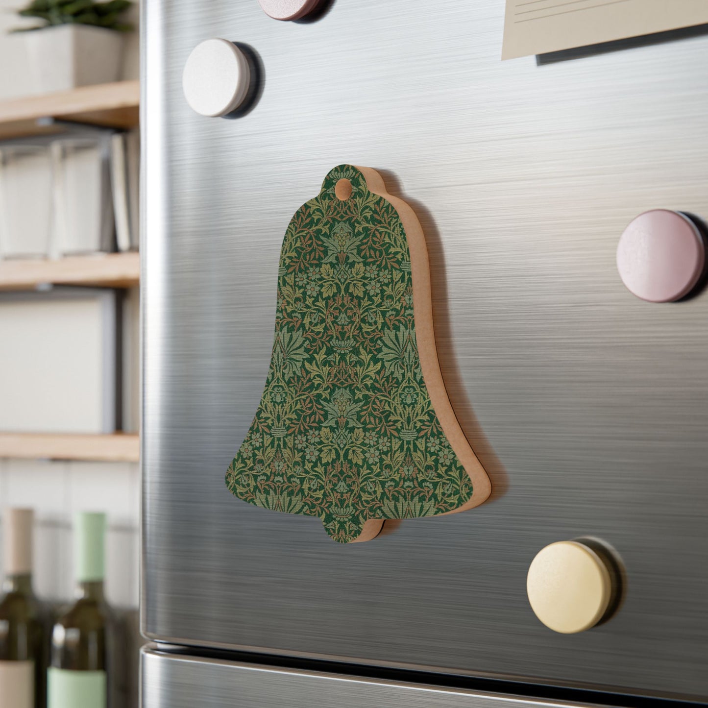 Wooden Christmas Ornaments inspired by William Morris - Flower Garden Collection