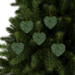 Ceramic Christmas Ornaments inspired by William Morris - Acanthus Collection (Green) - Double Sided Print: 1pc, 3pcs, 5pcs, 10pcs