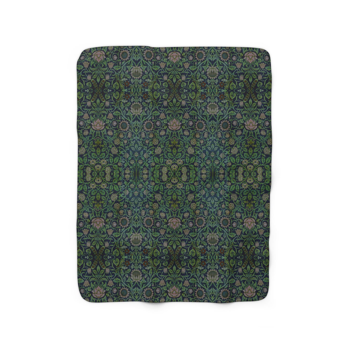 william-morris-co-sherpa-fleece-blanket-violet-and-columbine-collection-green-5