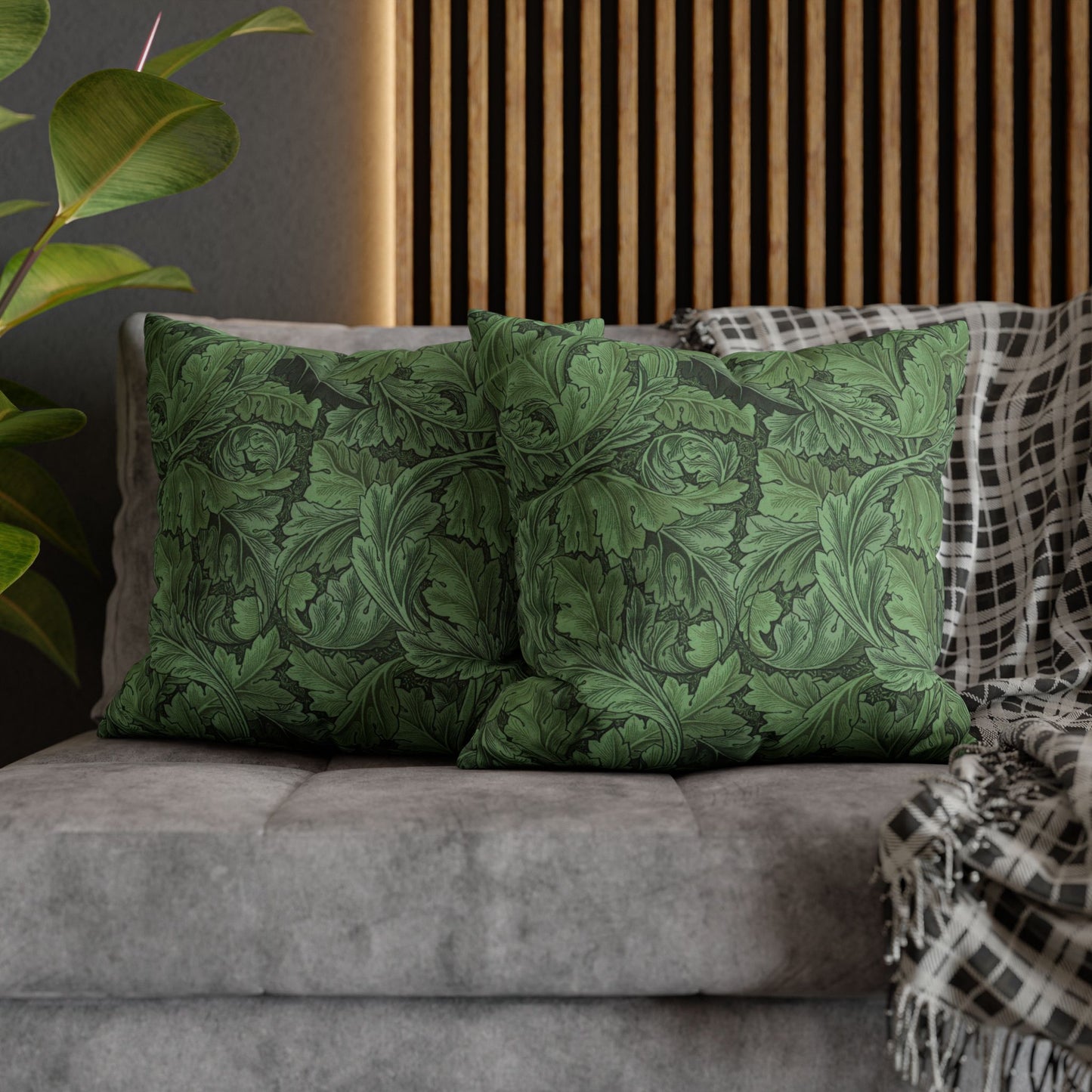Cushion Cover inspired by William Morris - Acanthus Collection (Green)
