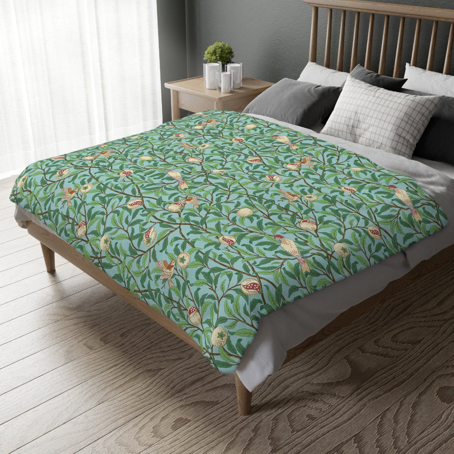 william-morris-co-luxury-velveteen-minky-blanket-two-sided-print-bird-and-pomegranate-collection-tiffany-blue-onyx-8