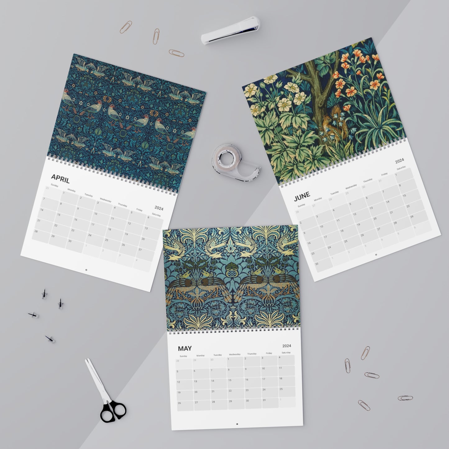 William Morris & Co Wall Calendar (2024)