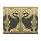 Table Placemat inspired by William Morris - Swan, Rush and Iris Collection (Black Swan)