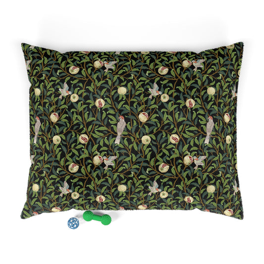 Dog Bed by William Morris - Bird and Pomegranate Collection (Oynx)-1