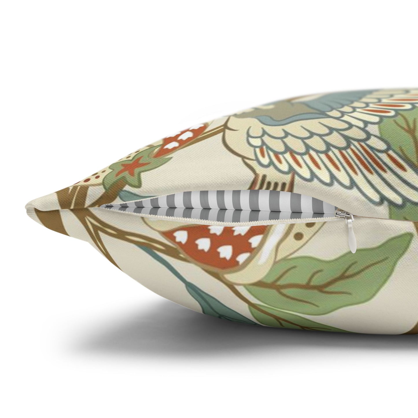 Cushion Cover inspired by William Morris - Bird and Pomegranate Collection (Parchment)