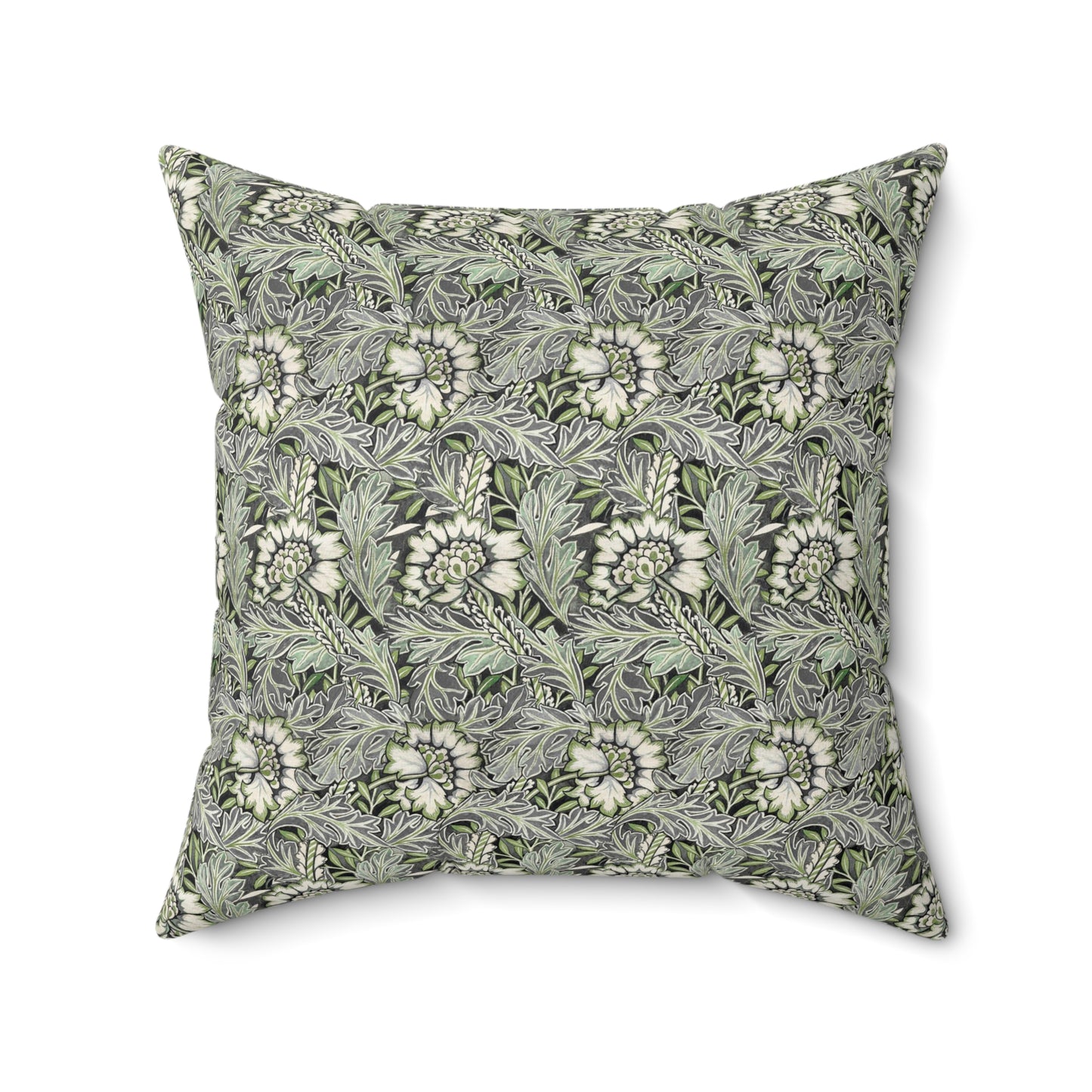 Faux Suede Cushion inspired by William Morris -