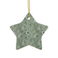 Ceramic Christmas Ornaments inspired by William Morris - Marigold Collection - Double Sided Print: 1pc, 3pcs, 5pcs, 10pcs