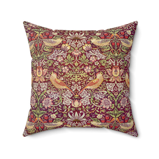 william-morris-co-faux-suede-cushion-strawberry-thief-collection-crimson-1