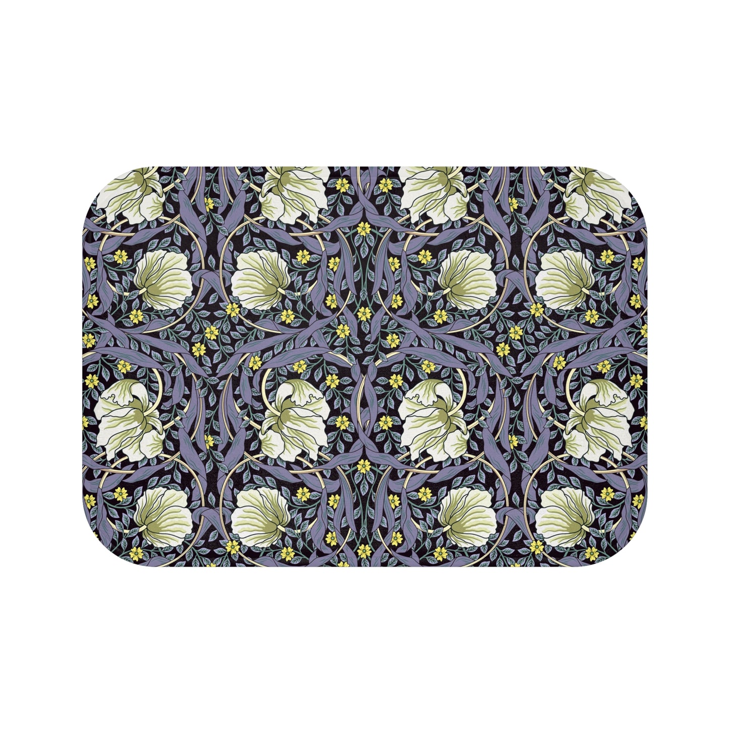 Microfibre Bath Mat inspired by William Morris - Pimpernel Collection (Lavender)