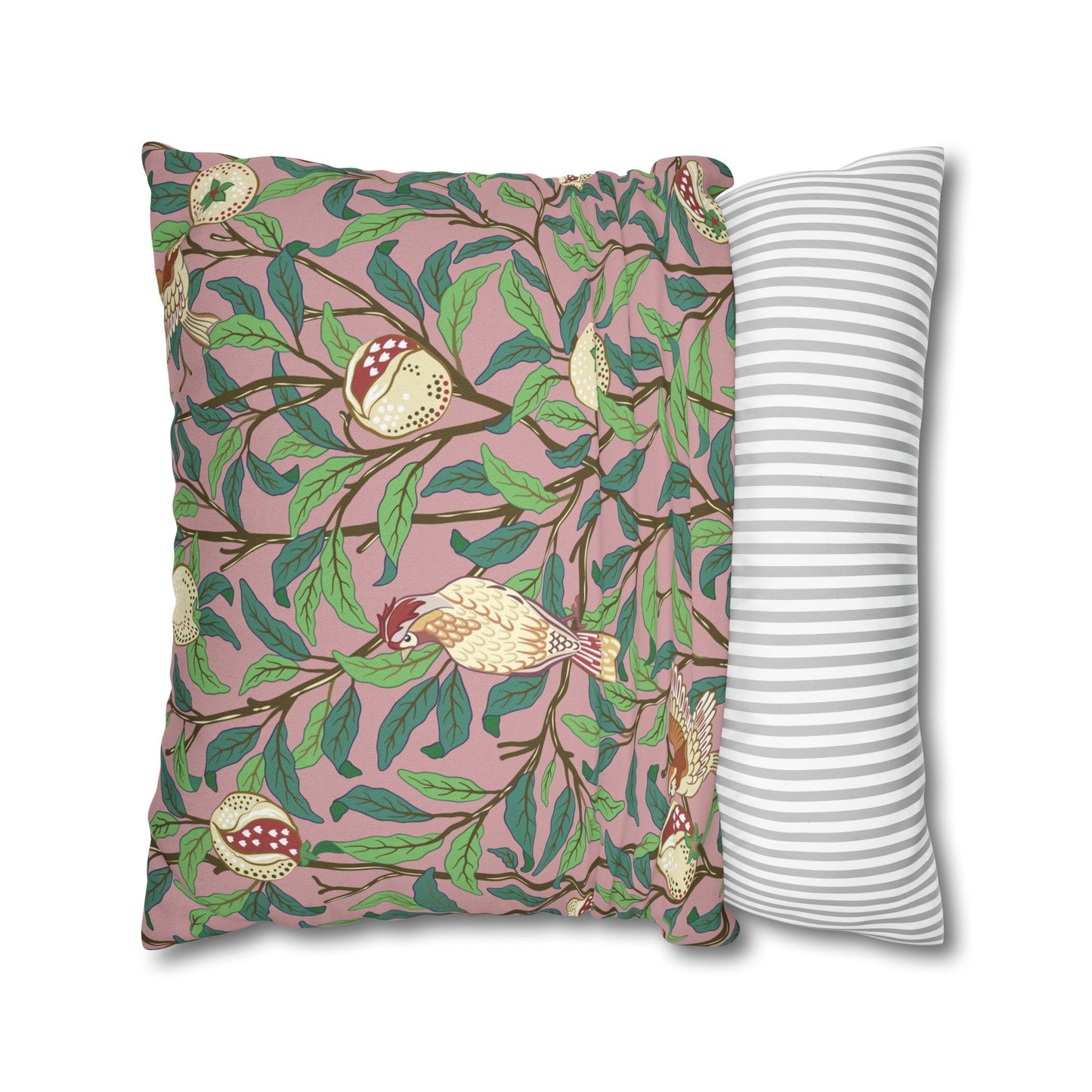 Cushion Cover inspired by William Morris - Bird and Pomegranate Collection (Rosella)
