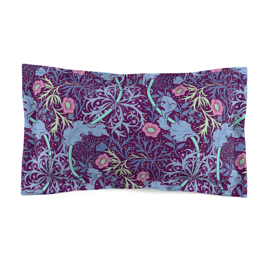 william-morris-co-microfibre-pillow-sham-seaweed-collection-pink-flower-1