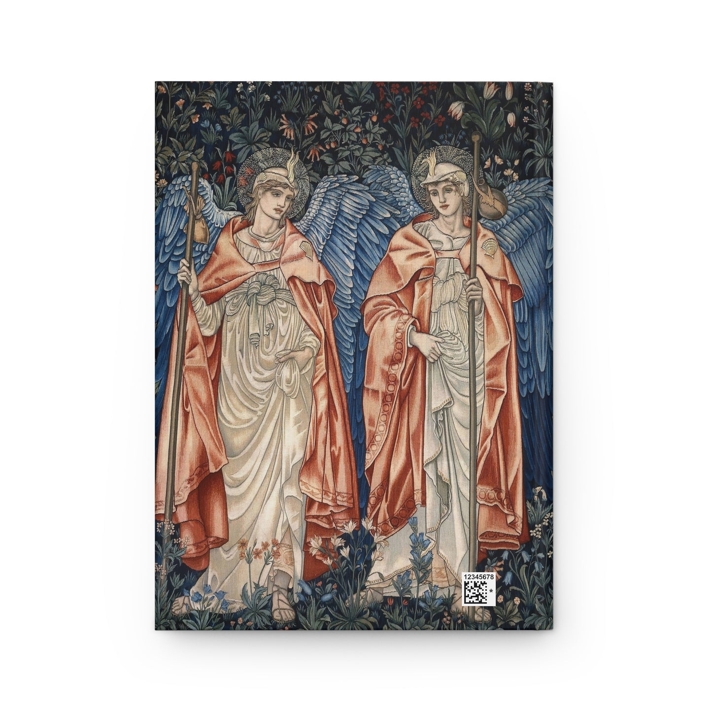 Lined Hardcover Journal inspired by William Morris - Angeli Ministrantes Collection