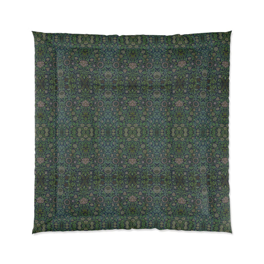 comforter-william-morris-violet-columbine-collection-green-1