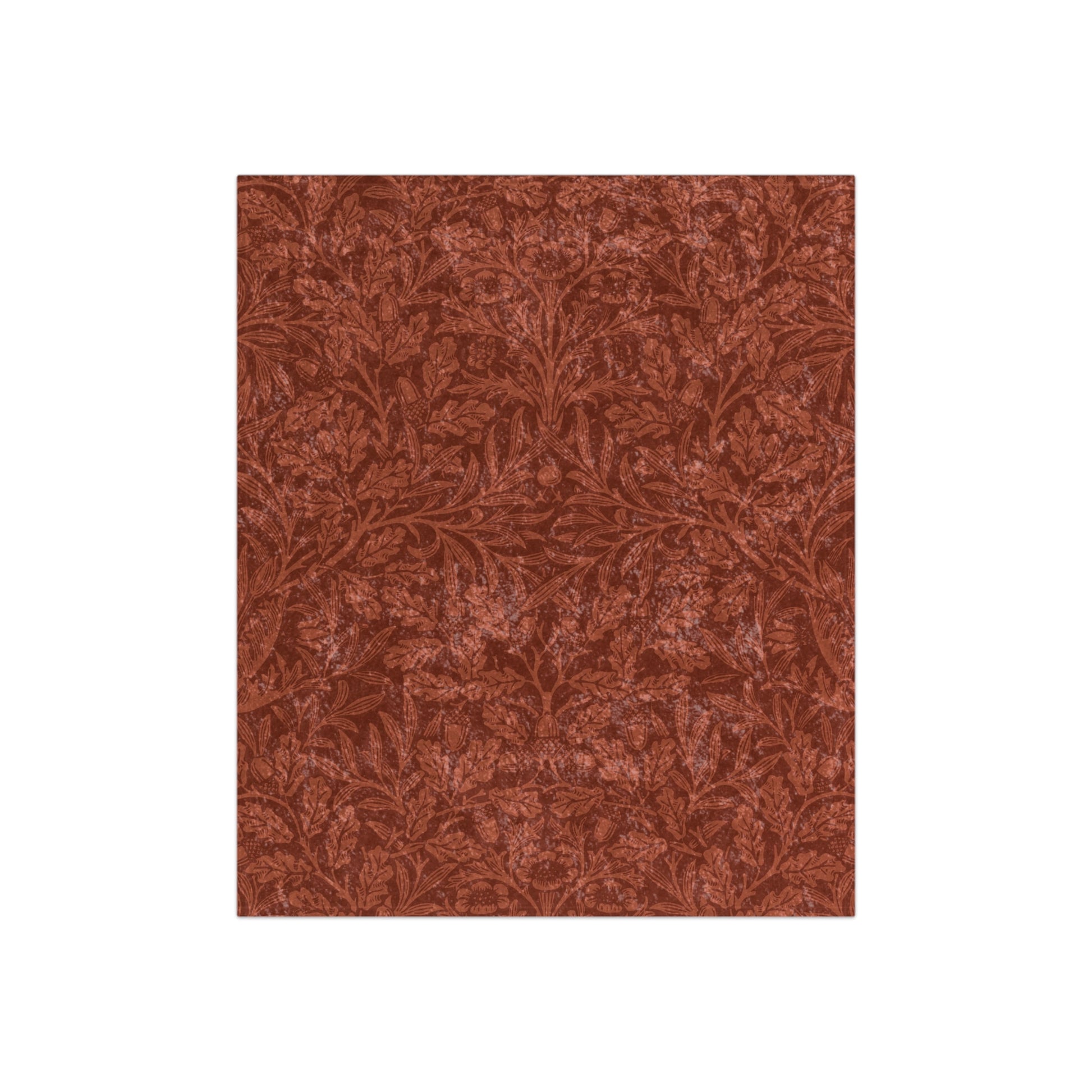 william-morris-co-lush-crushed-velvet-blanket-acorns-and-oak-leaves-collection-rust-2