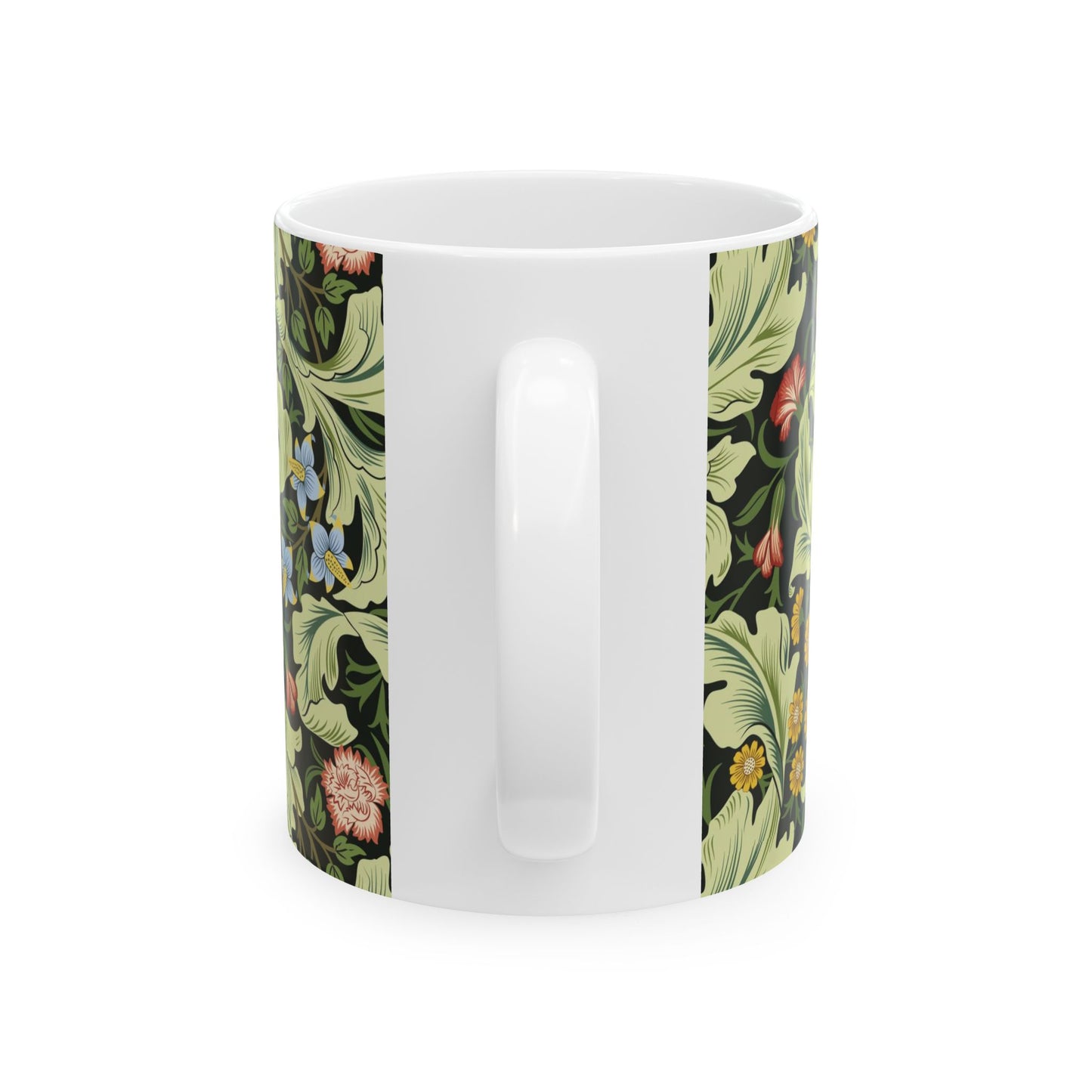 Ceramic Mug inspired by William Morris - Leicester Collection (Green)